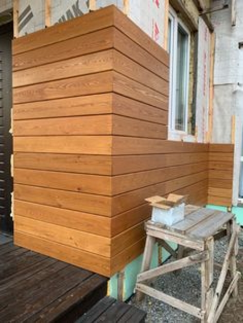 Фасады из лиственницы